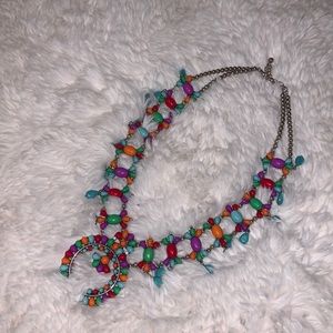 Multicolor Squash Blossom Necklace